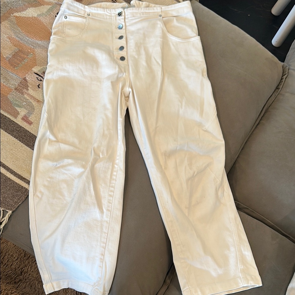 Rachel Comey Elkin Dirty White Barrel Jeans - Picture 4 of 13